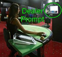 Live Dealer Blackjack Teleprompter