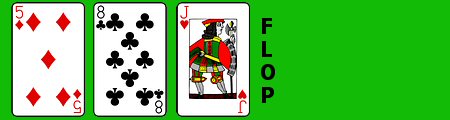 Omaha Poker Flop
