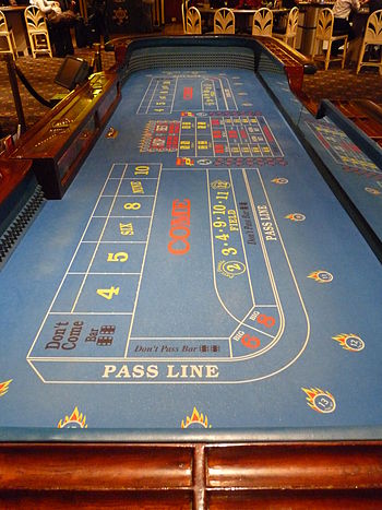 Live casino craps action