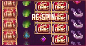 New Mobile Slots Game Lucky Links Re-Spin Feature