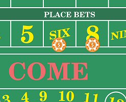 Craps place bet payout