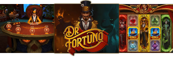 Dr Fortuno Blackjack and Video Slot at Yggdrasil Casinos
