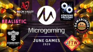 Microgaming’s list of partnership studios has grown so long, the company is looking to introduce a crazy number of brand new slots games in June 2020.